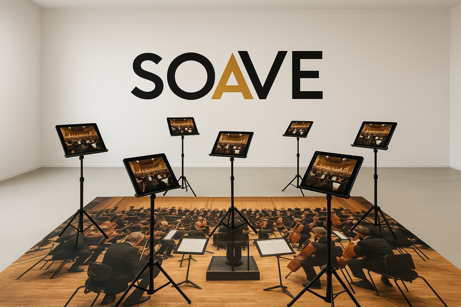 Soluzione museale con leggii e iPad